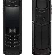 گوشی ورتو سینگچر اس مدل سرامیکی پیور بلک اورجینال کارکرده در حد نو رجیستر شدهVERTU SIGNATURE STAINLESS STEEL CERAMIC PHONE – PURE Black