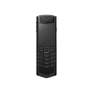 گوشی ورتو سیگنچر اس پلاس مدل چرم ساده فول بلک _ SIGNATURE S+ BLACK STEEL CALFSKIN-JADE BLACK