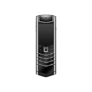 گوشی ورتو سیگنچر اس پلاس مدل استیل چرم ساده مشکی _ SIGNATURE S+ WHITE STEEL CALFSKIN – JADE BLACK