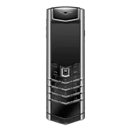 گوشی ورتو سیگنچر اس پلاس مدل استیل چرم کروکدیل _ SIGNATURE S+ WHITE STEEL ALLIGATOR SKIN – BASALT BLACK