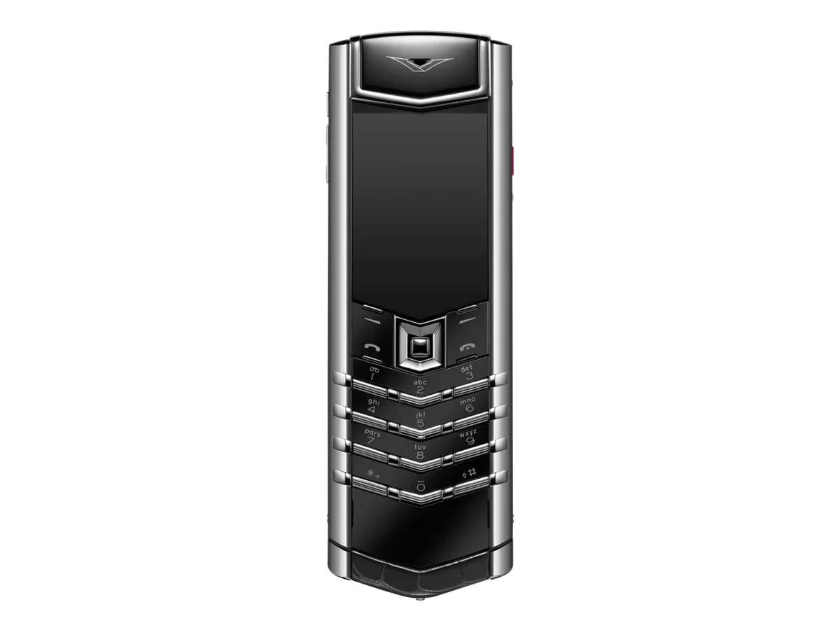 گوشی ورتو سیگنچر اس پلاس مدل استیل چرم کروکدیل _ SIGNATURE S+ WHITE STEEL ALLIGATOR SKIN – BASALT BLACK گوشی ورتو سیگنچر اس پلاس مدل استیل چرم کروکدیل _ SIGNATURE S+ WHITE STEEL ALLIGATOR SKIN – BASALT BLACK