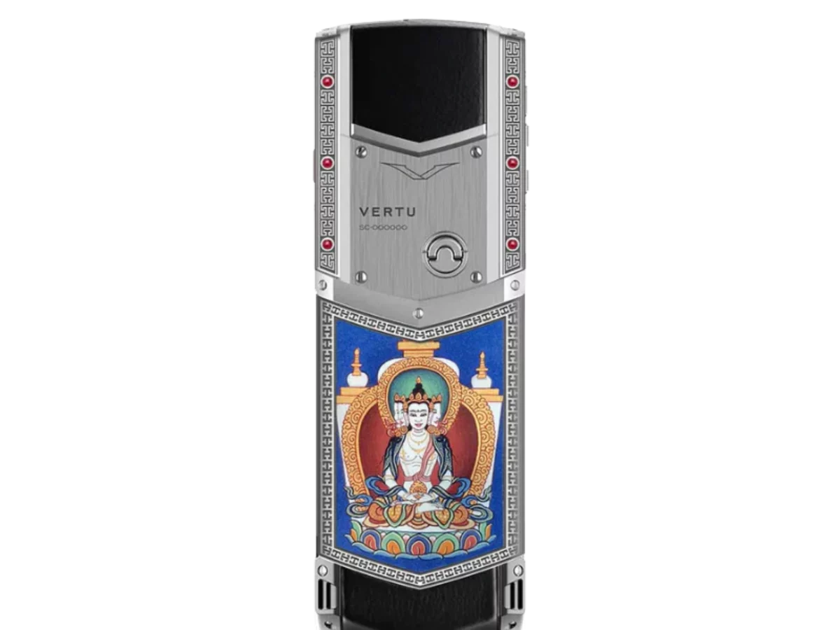 ورتو سیگنچر وی مدل VERTU SIGNATURE V THANGKA PHONE – PURE SILVER ورتو سیگنچر وی مدل VERTU SIGNATURE V THANGKA PHONE – PURE SILVER